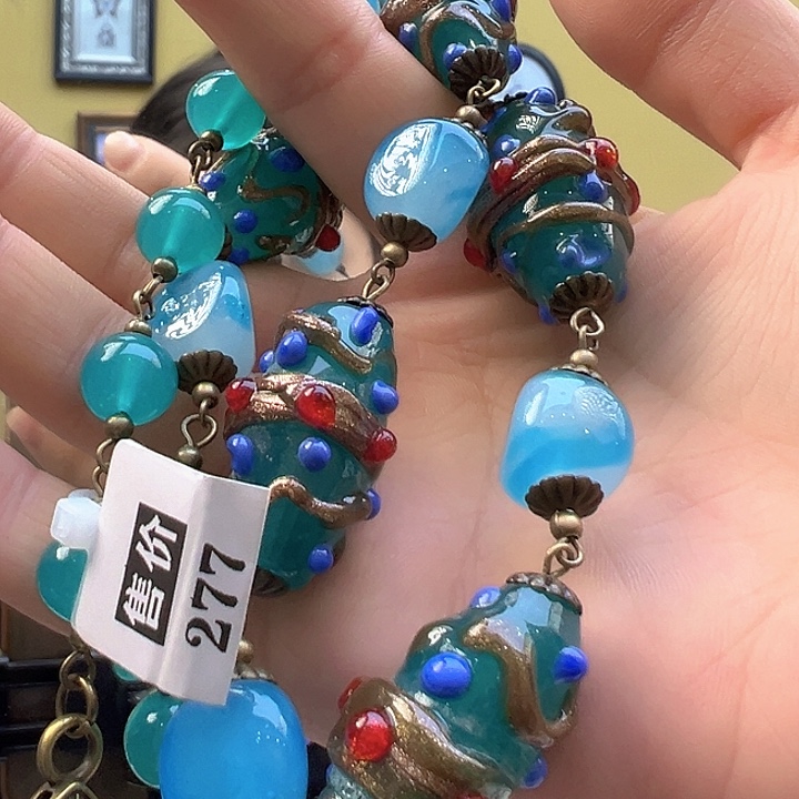 琉璃颈饰今****烧编号04 项链