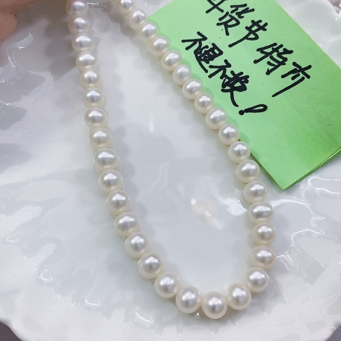 淡水珍珠项链银S925镶嵌