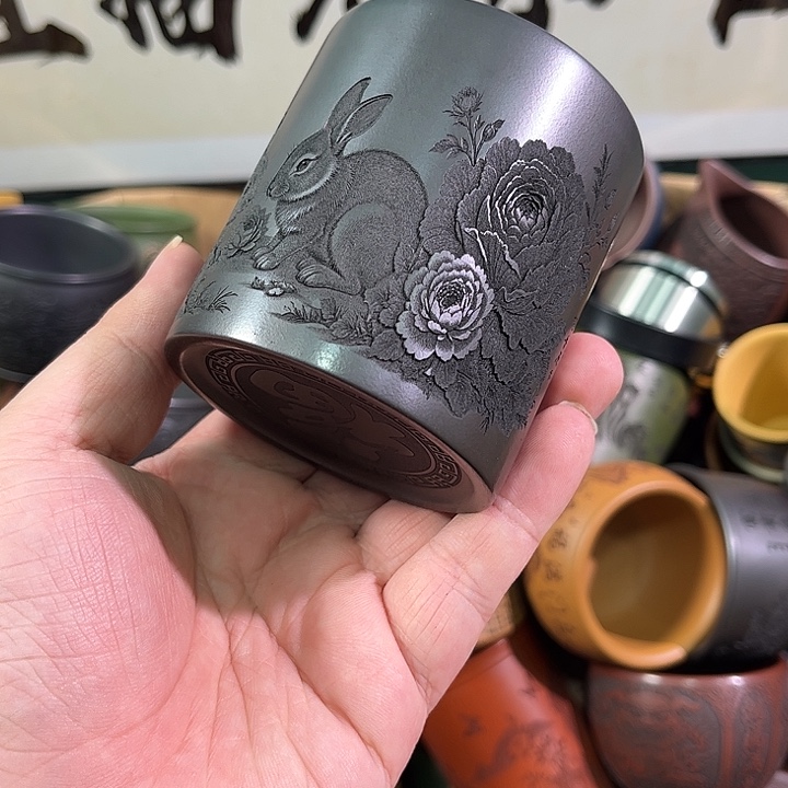 茶杯紫砂全手工紫砂主人杯