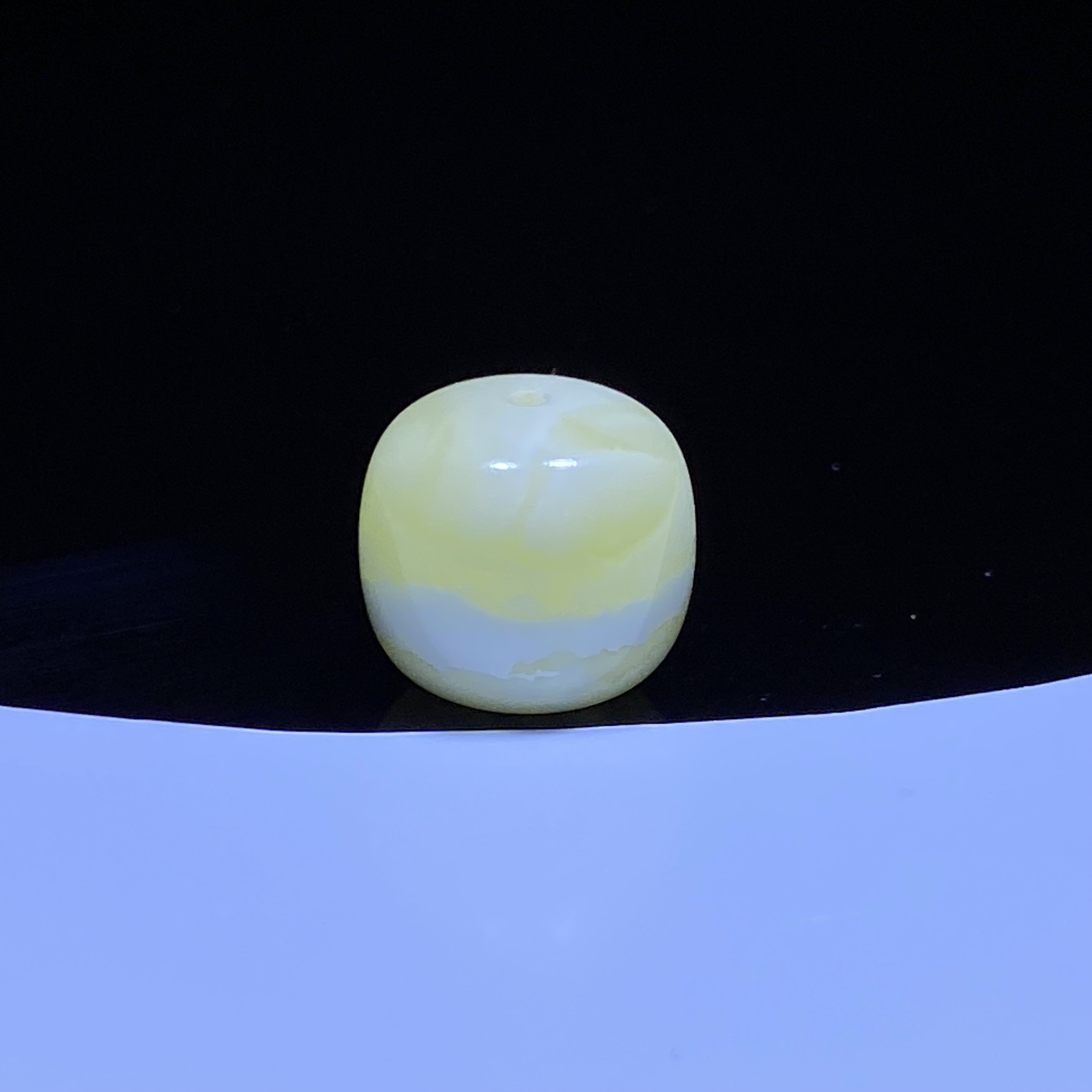 琥珀蜜蜡焦皮花蜡老型单珠12.9mm