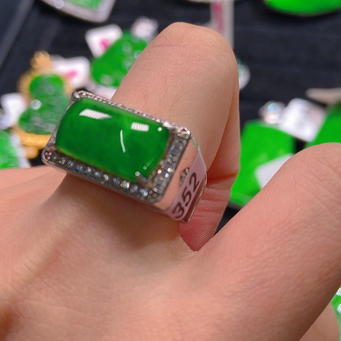 翡翠吊坠(不含链)银S925镶嵌