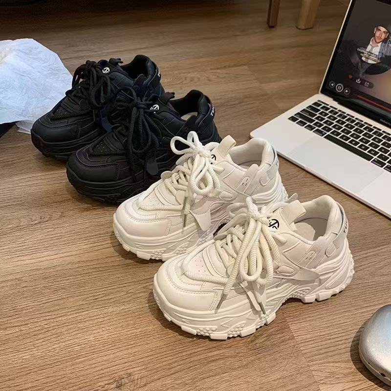 【运费补贴】时尚精品女款百搭老爹鞋舒适厚底韩版四季韩版系带99-8