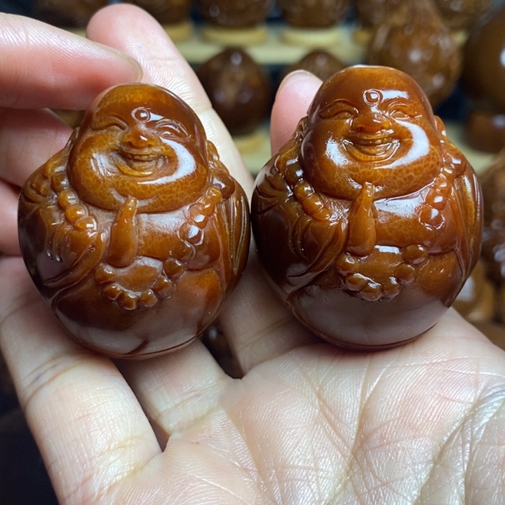 【闪购商品】香榧木橄榄核雕刻玉化微瑕