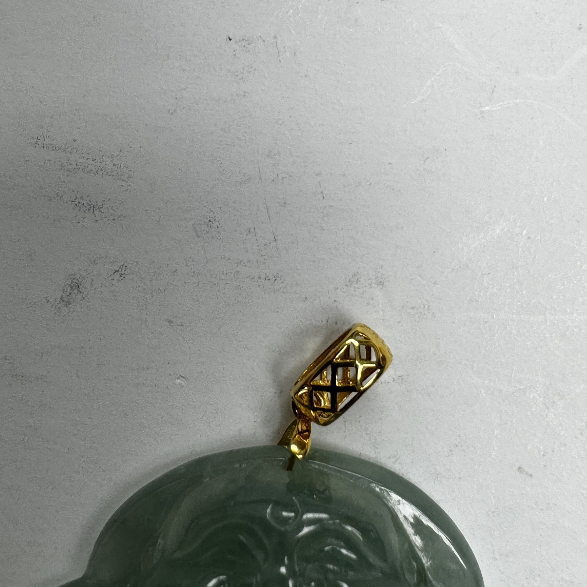 18K金扣头   佛公（佛公作为参考 发货不带佛公）尺寸为28 25 7mm 