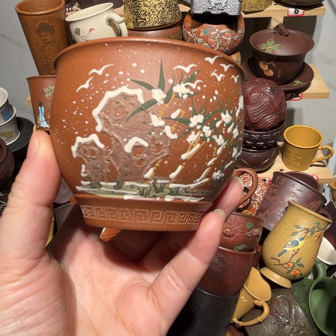 紫砂茶杯宜兴紫砂主人杯