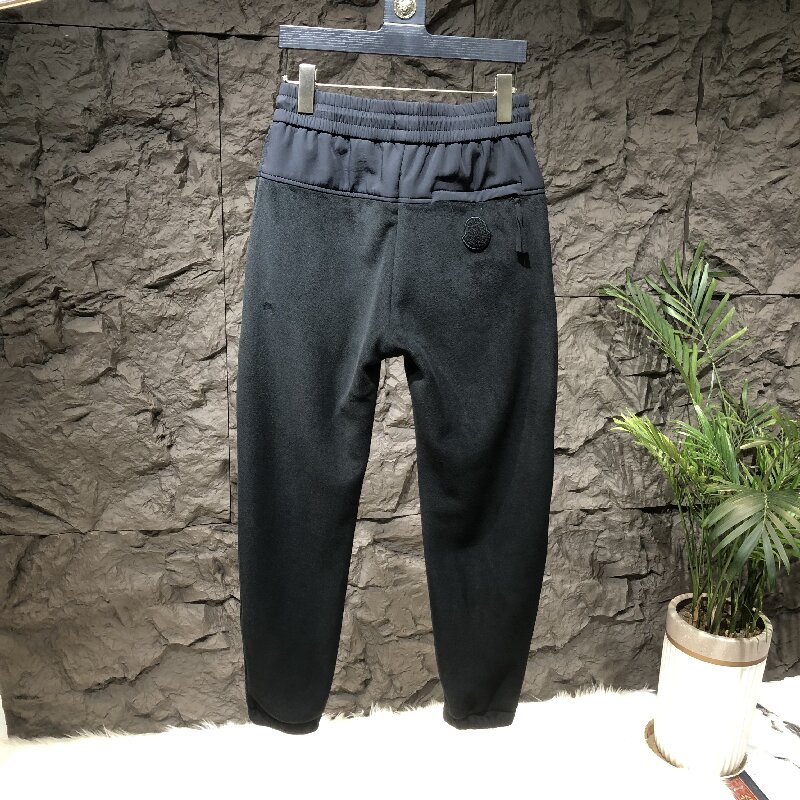 CQ 8975 冬季加厚摇粒绒拼接时尚企鹅小脚休闲裤