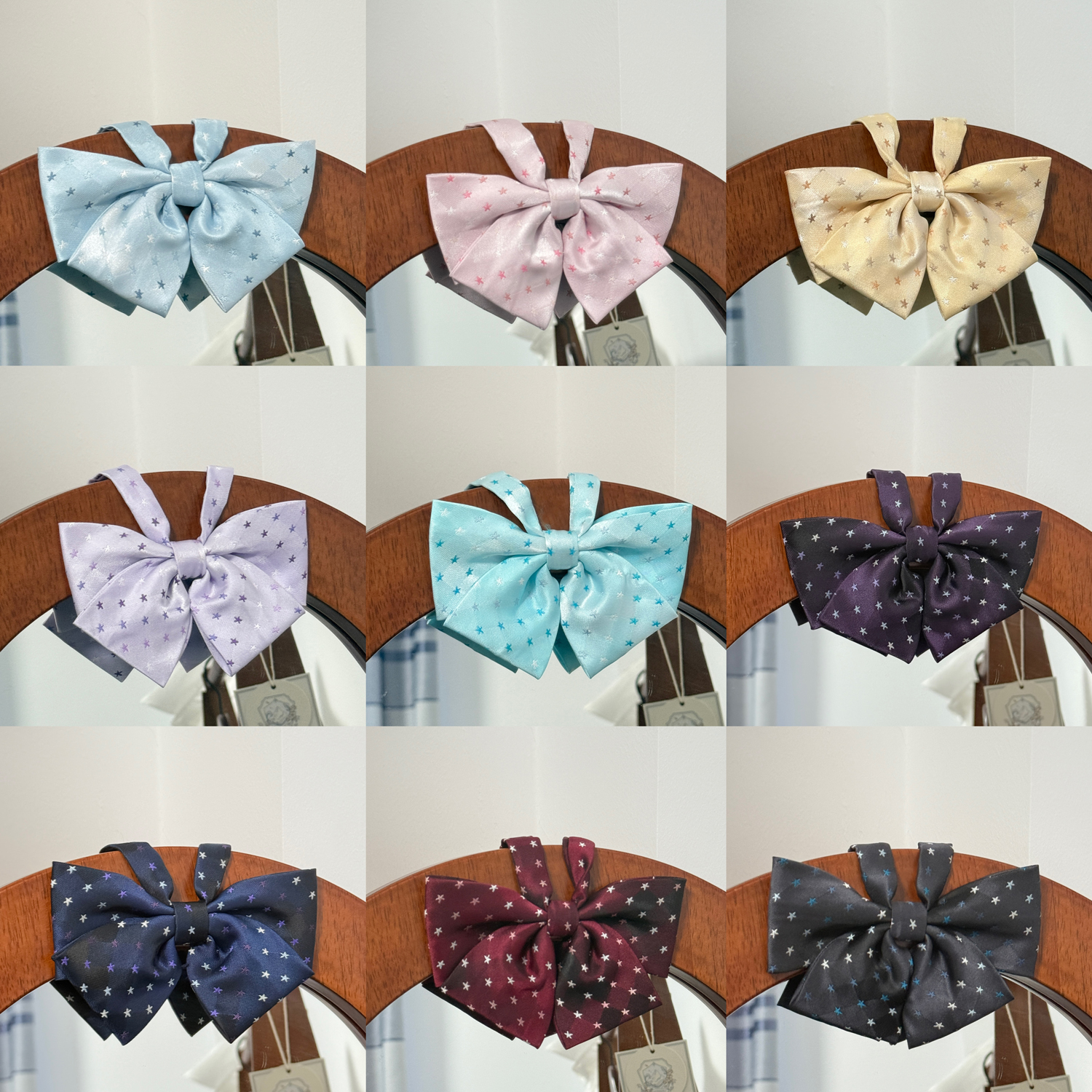 渐变星星领带/日系jk制服领带原创校供感学院风衬衫配饰领结百搭