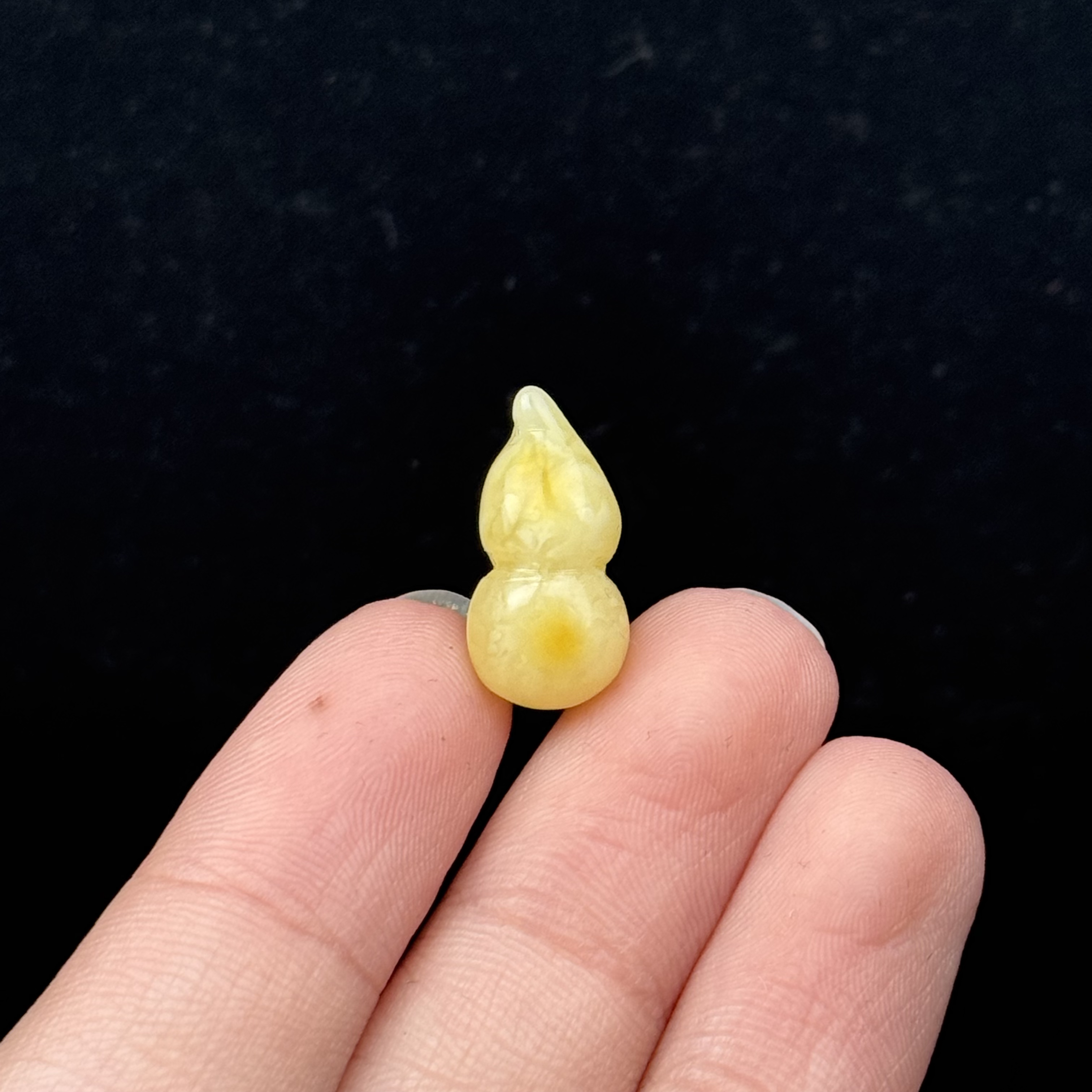 E1161天然原矿蜜蜡 葫芦8.2*16.9mm 支持鉴定 假一罚十