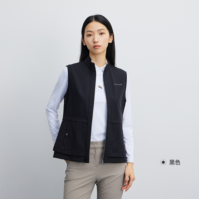 RAPIDO雳霹道2025年秋女士高尔夫GOLF休闲收腰立领马甲VP5739C32