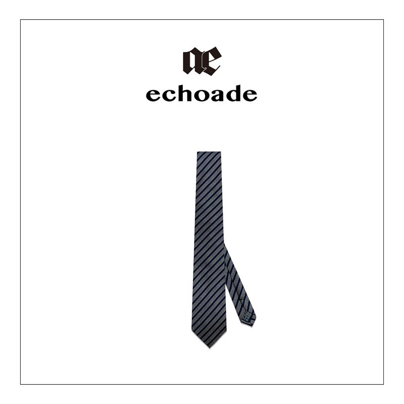 ECHOADE甄选丝绸1oo%桑蚕丝复古新潮Jacquard Tie图案提花领带