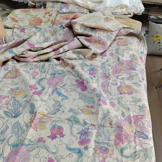 毛绒亚麻棉莱赛尔纤维蚕丝化纤163-1/2米