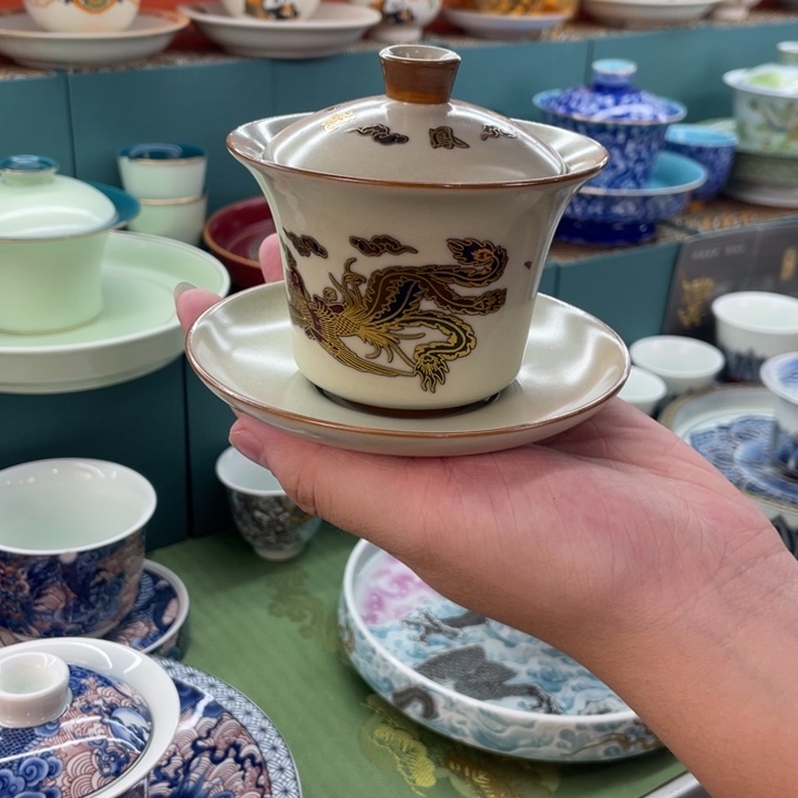 景德镇陶瓷盖碗茶具
