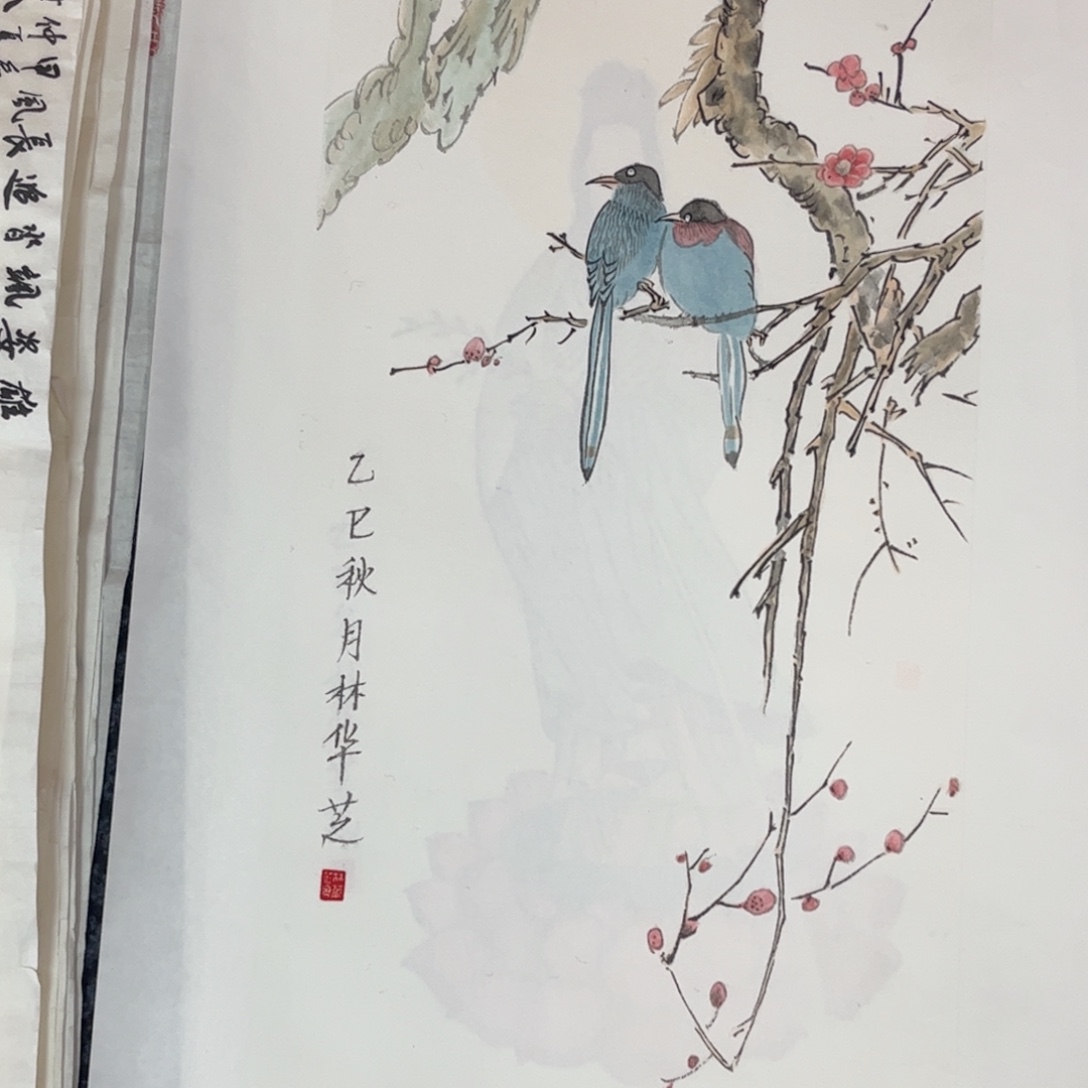 国画四尺四开花鸟m