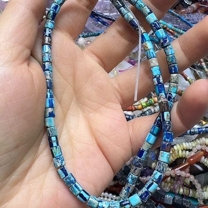 玛瑙/玉髓未镶嵌珠宝半成品一条4m帝王石