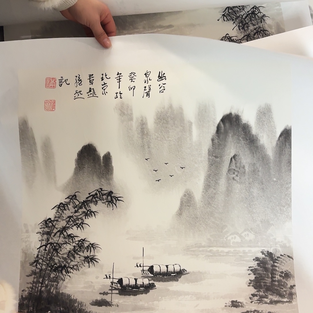 国画纯手工手绘图