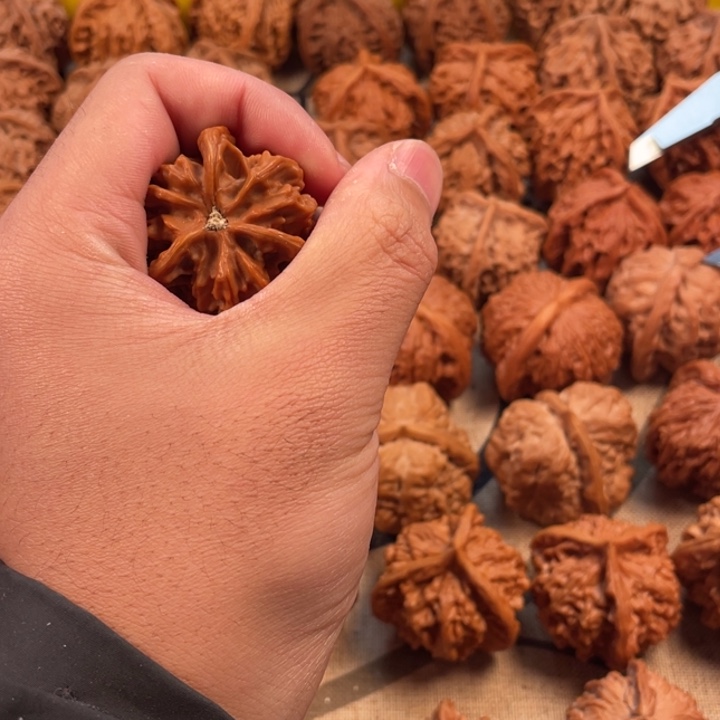 1***+文玩核桃吊坠盘山三棱