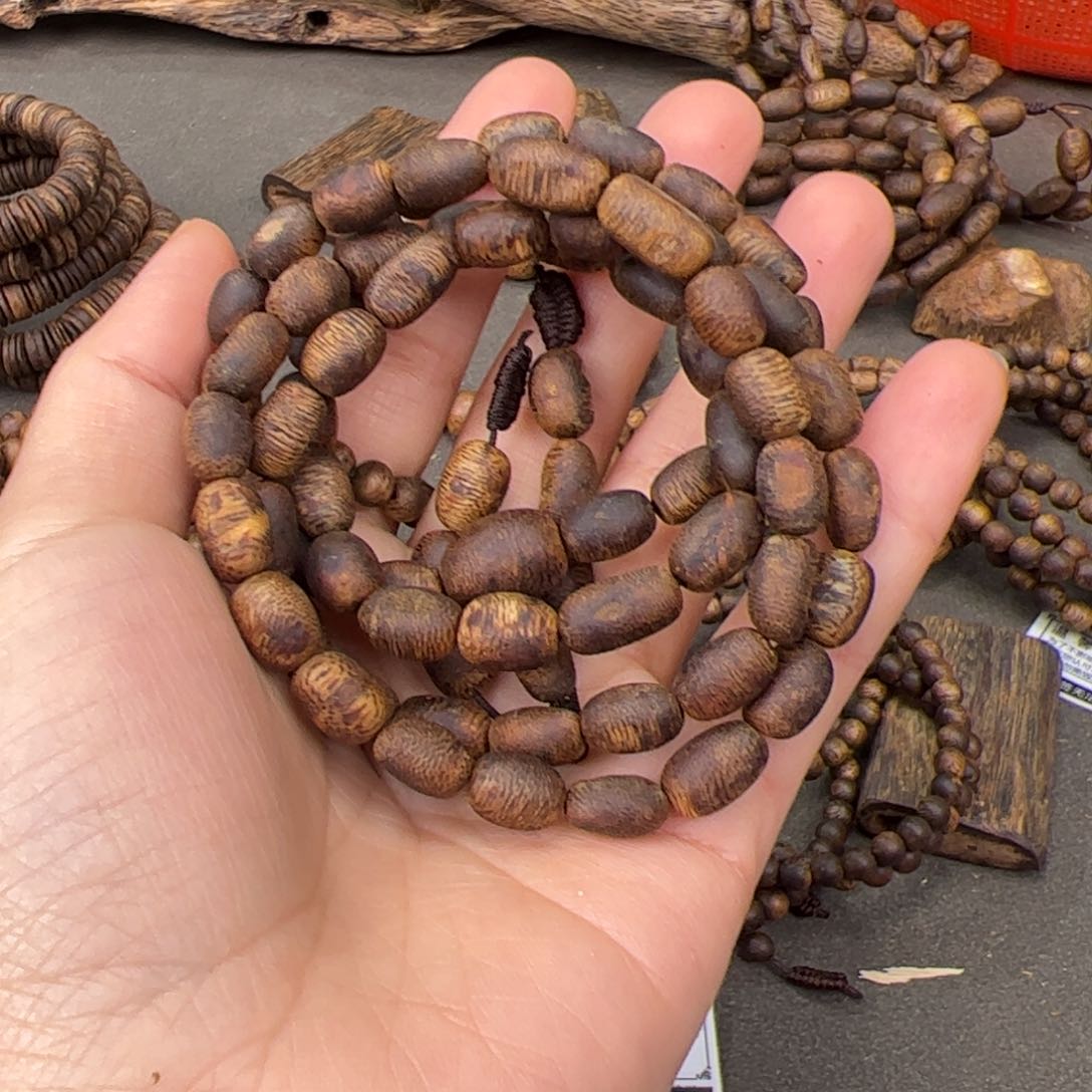 沉香手串奇楠沉香留疤多圈7mm20+