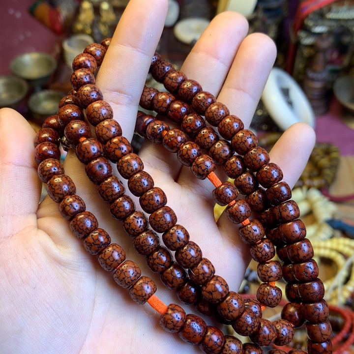 星月菩提吊坠平***。藏传喜马拉雅艺术品