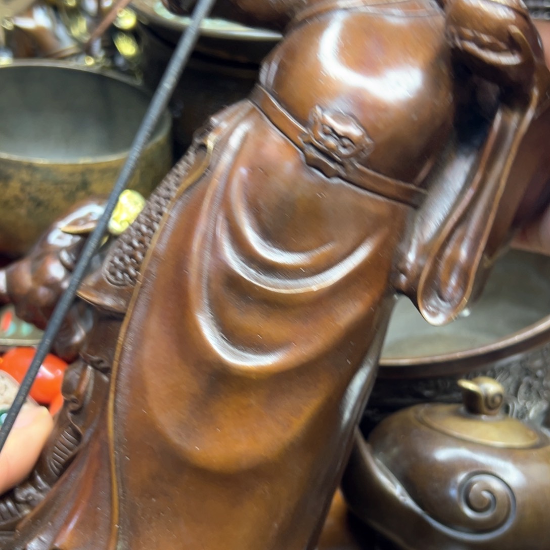 铜摆件欢迎欢迎你