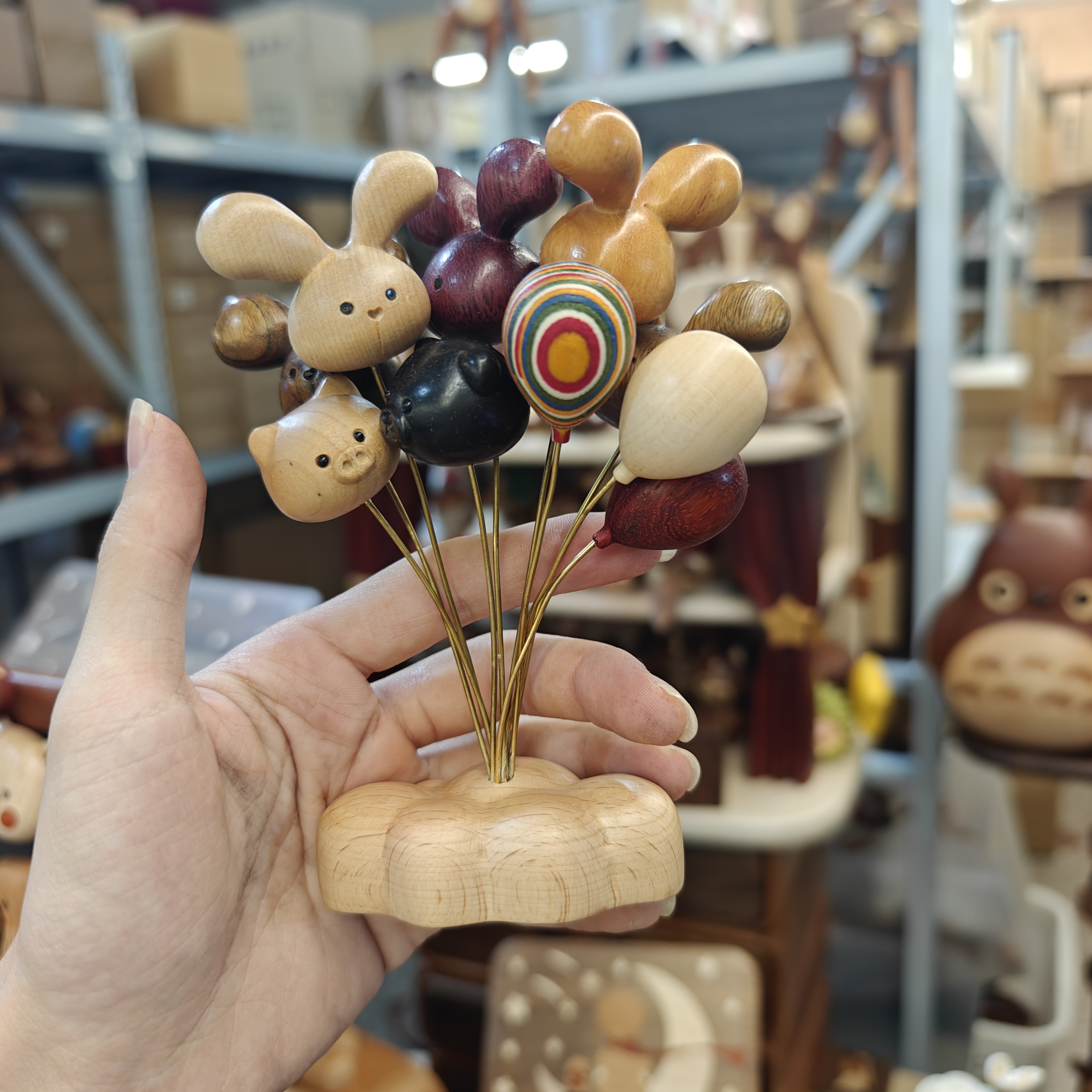 由物喜/云朵小动物气球车载摆件可爱