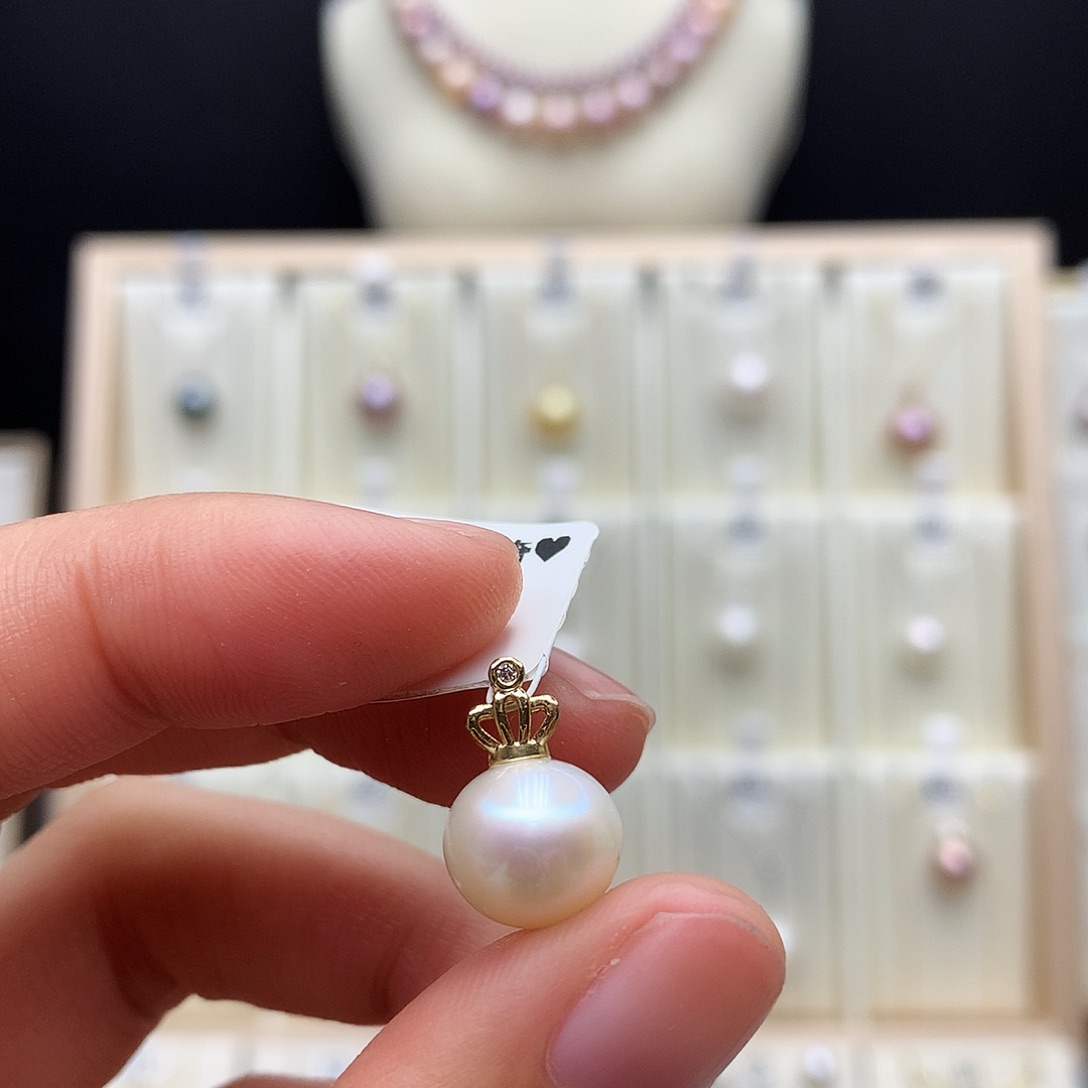 合金淡水珍珠颈饰