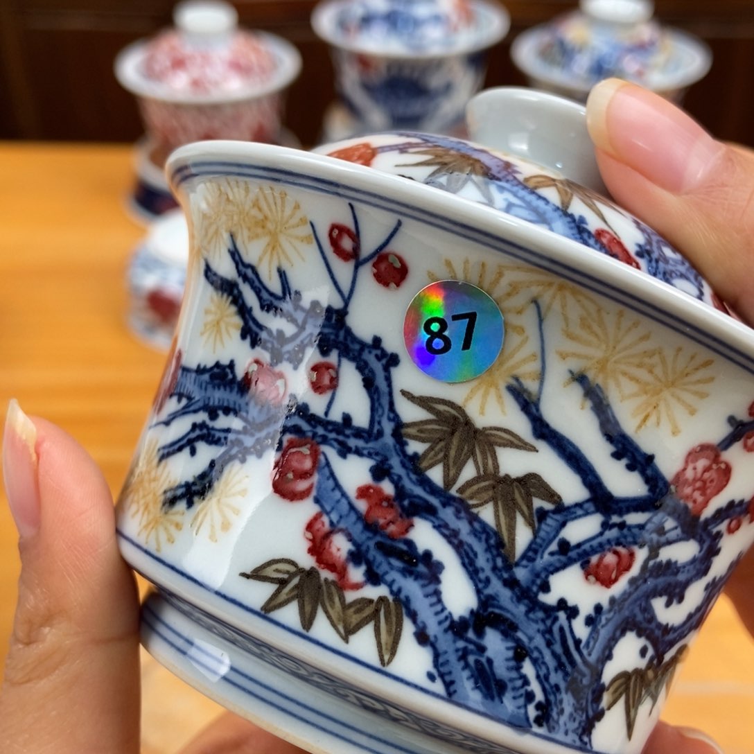 手绘现代茶具非古董