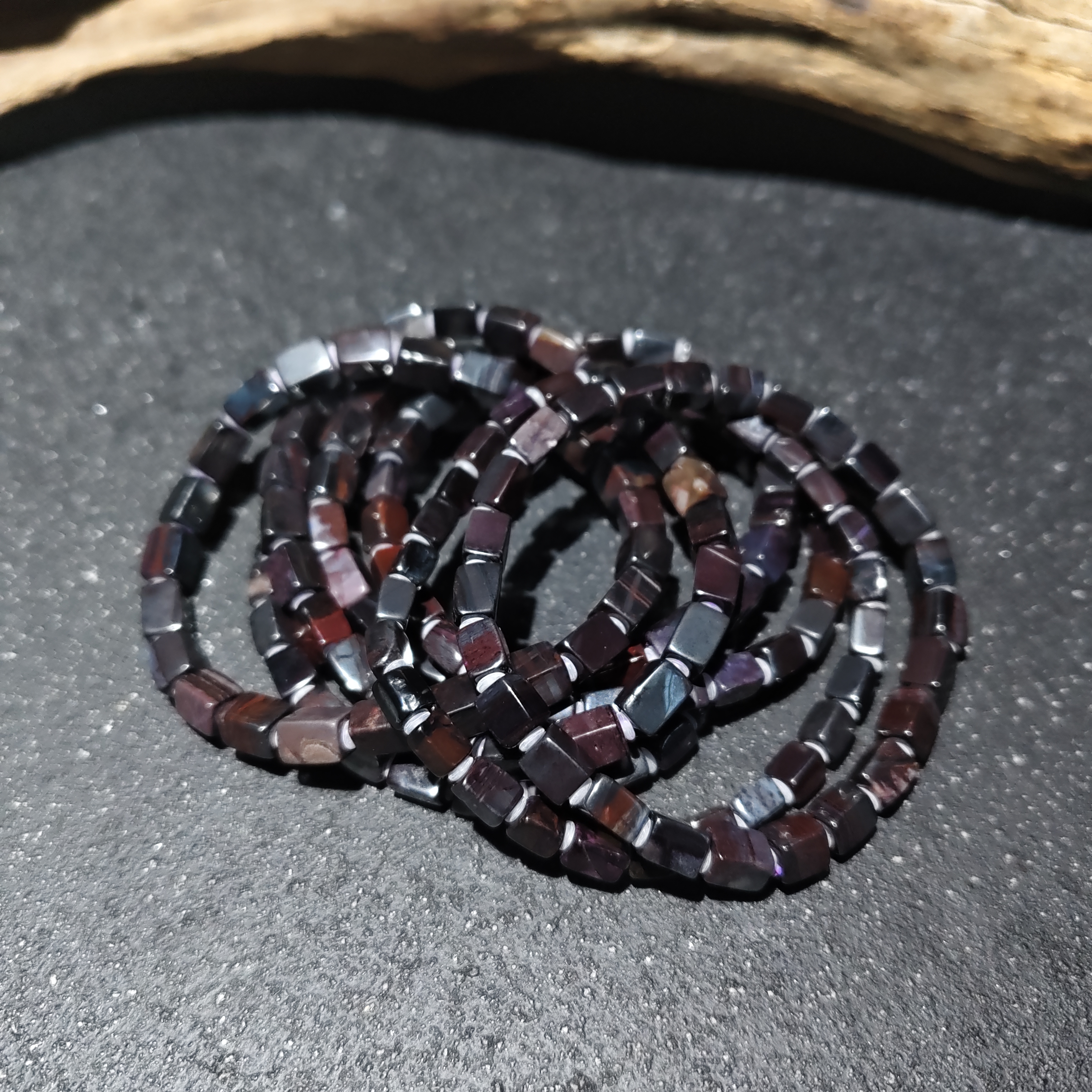 【黑胖珠宝】QX067 舒俱来老油紫方糖手链多样性发其一