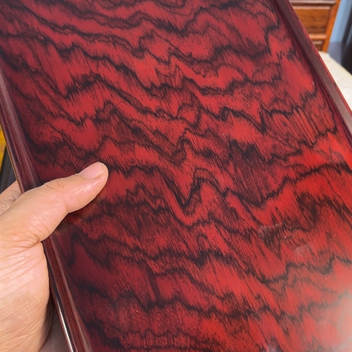 木红酸枝独板托盘