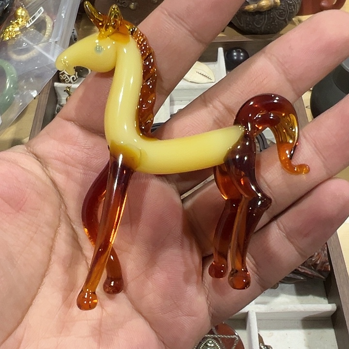 琉璃手工艺品琉璃摆件中古回流好物