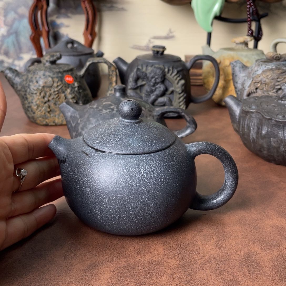 冰碛岩西施壶茶具