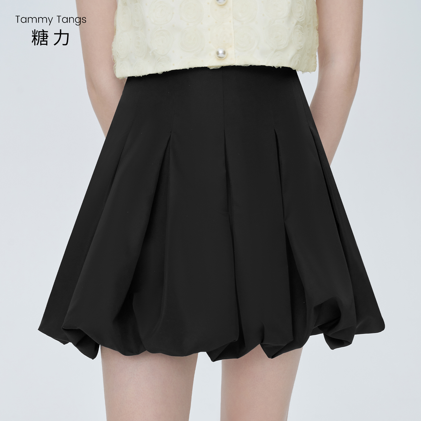 7327【金拐子专属】糖力花苞短裙减龄少女半身裙TWEXB47327