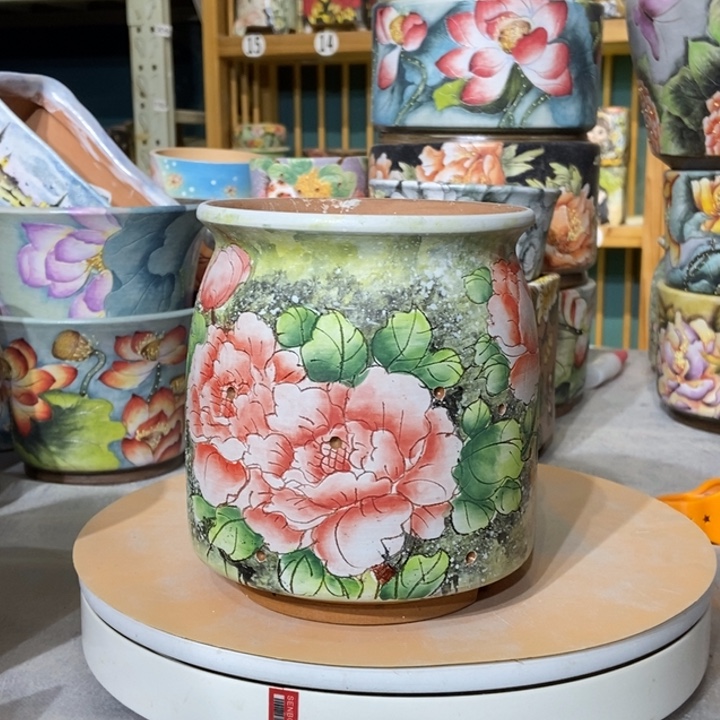 红陶景德镇艺术手绘作品