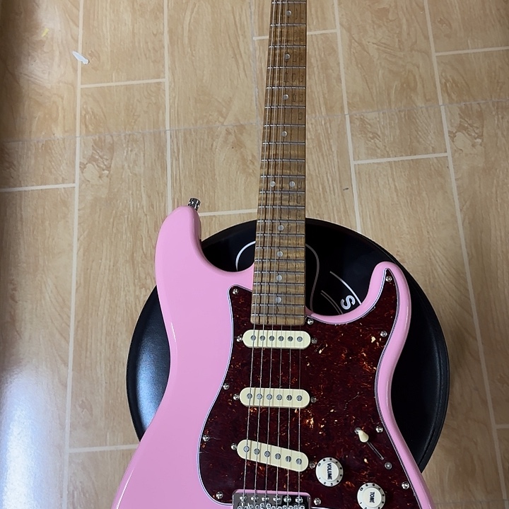 直播间粉丝福利琴亮光粉色