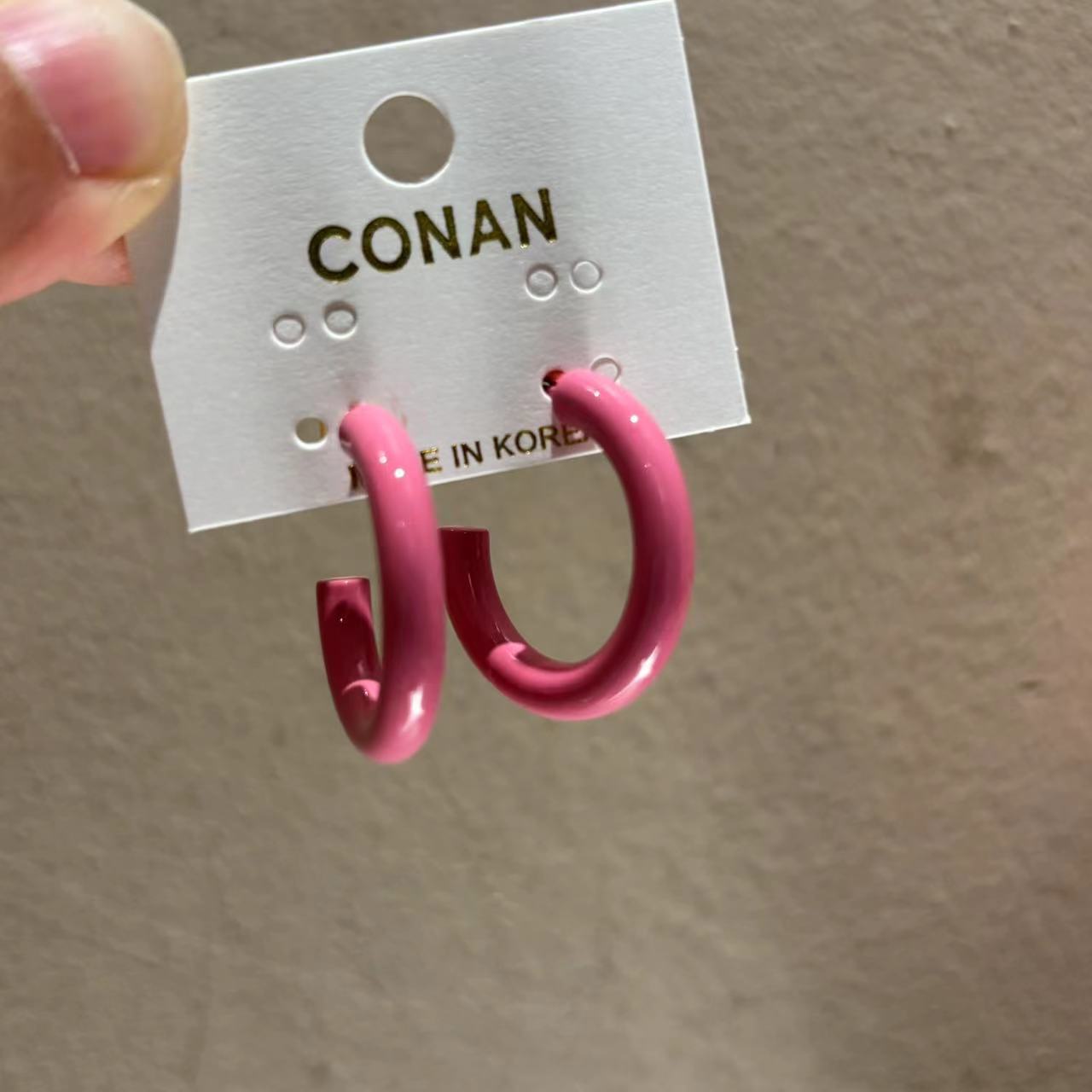 合金耳饰 时尚简约素圈耳钉R97