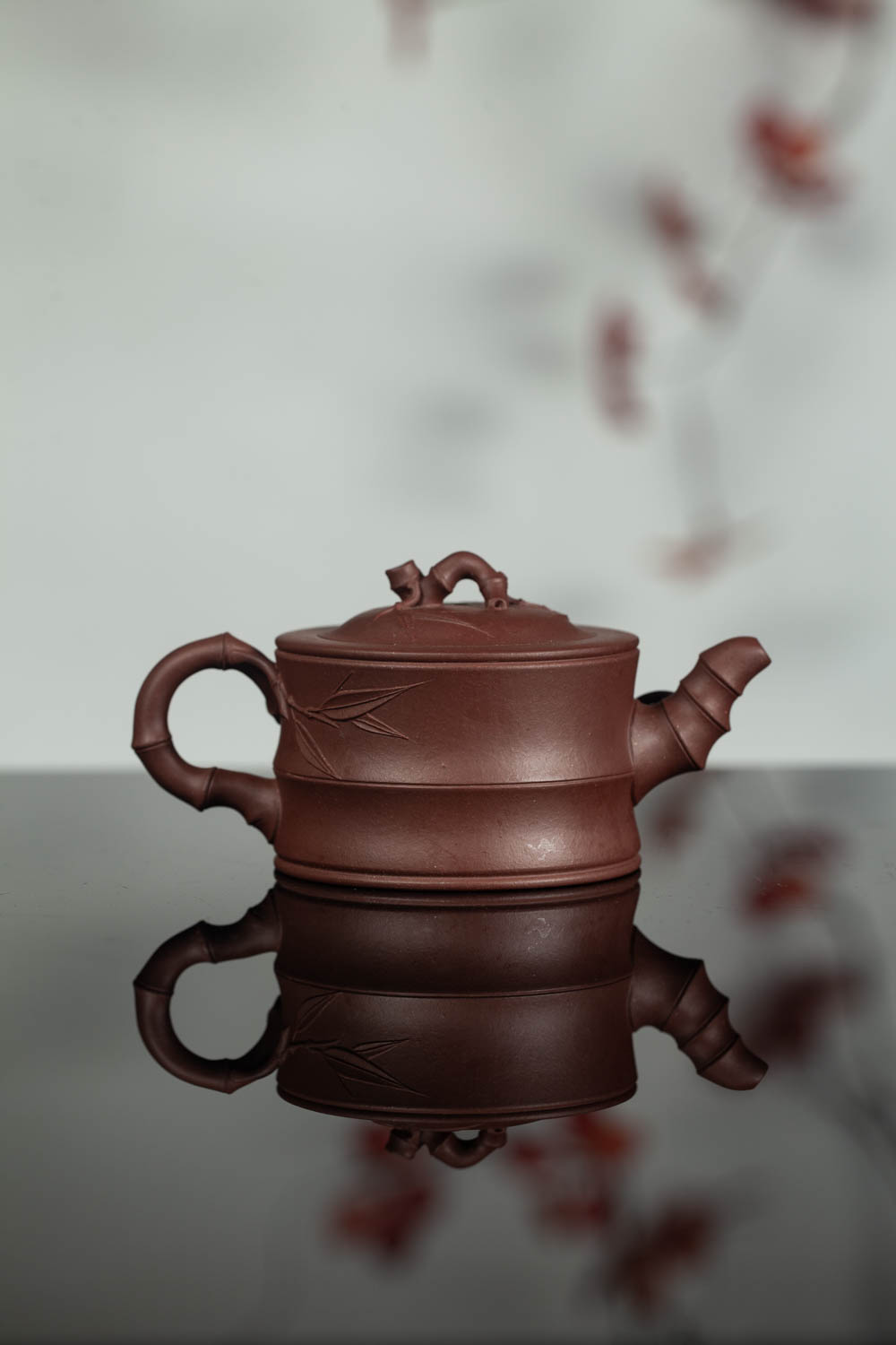 【恒砂】宜兴原矿底槽清精工半手竹段壶150cc 手制宽口小容量精美