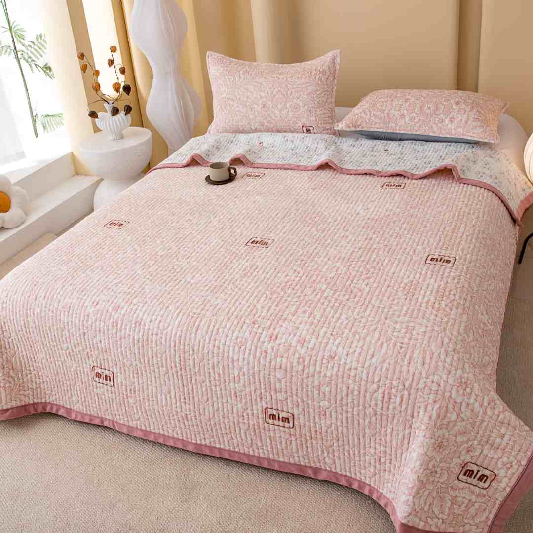 宝宝绒新款床盖【150*220】炕盖加厚温暖居家四季通用 夹棉绗缝床盖