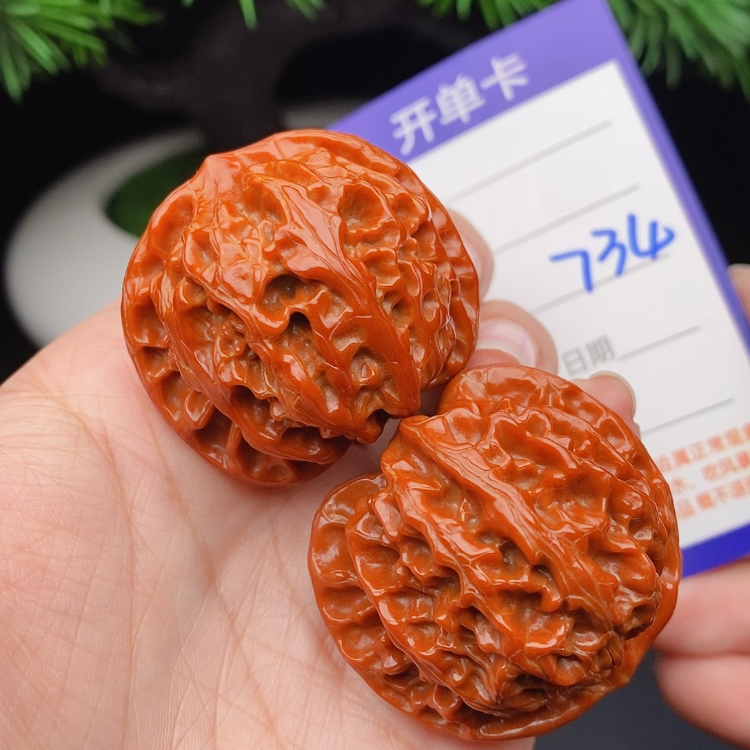 文玩核桃把件39苹果734