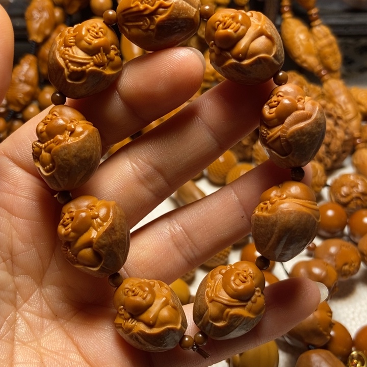 【闪购商品】橄榄核手串/手链包衣弥勒