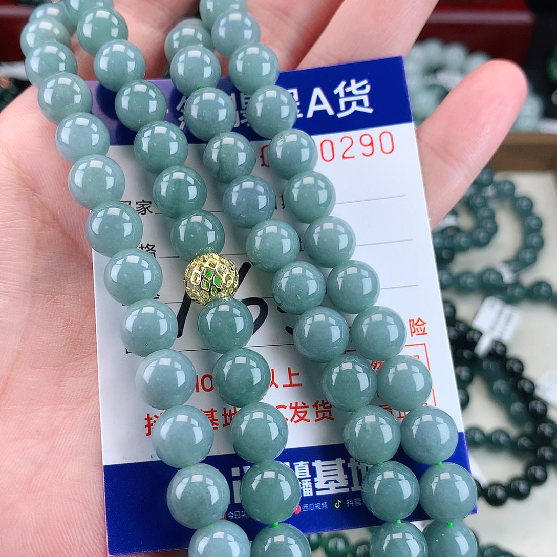 翡翠未镶嵌毛衣链