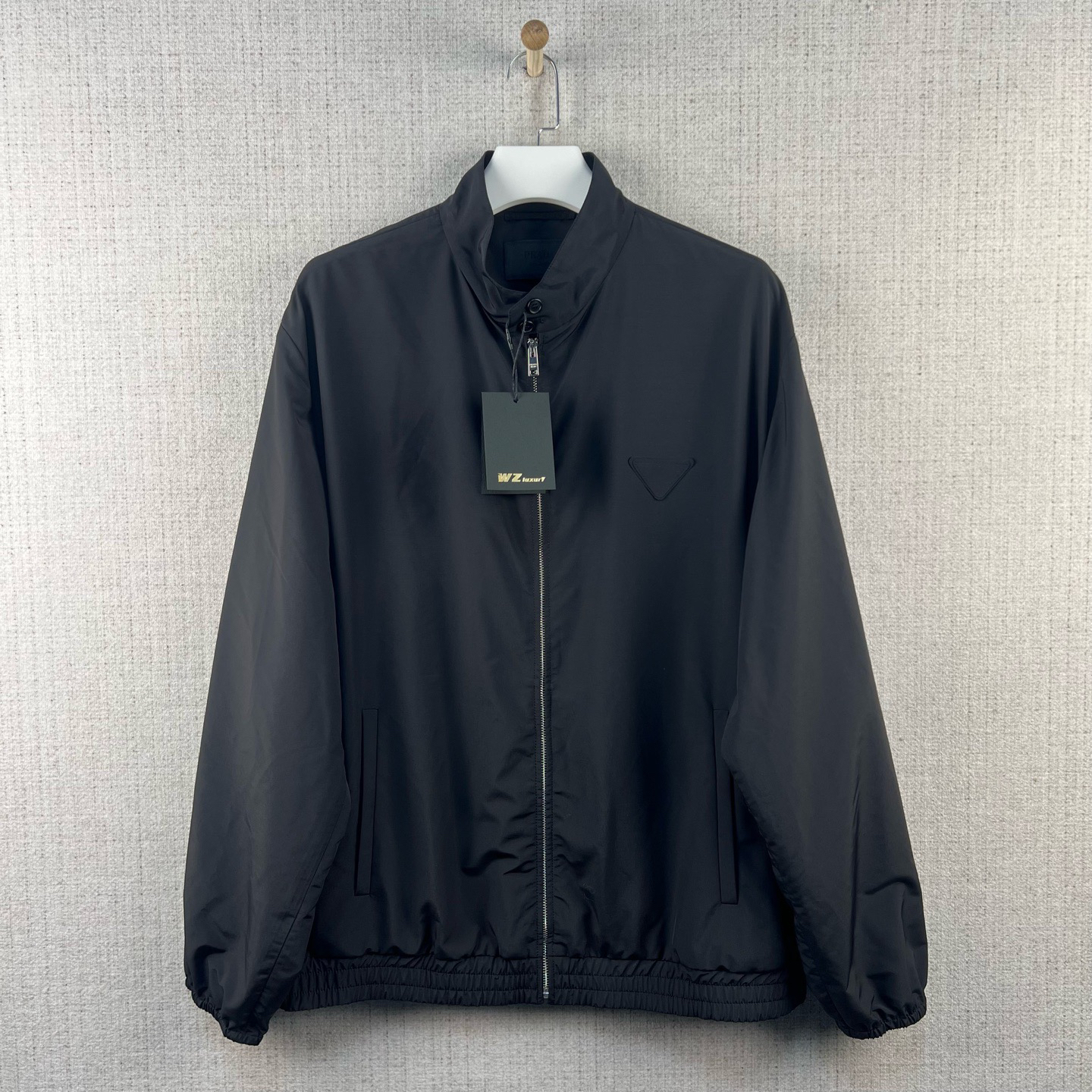 未使用 Prada/普拉达 纯色拉链休闲长袖夹克外套/尺码XXL/8905