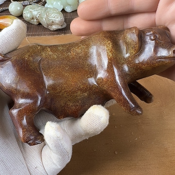 和田玉挂件未镶嵌天***情