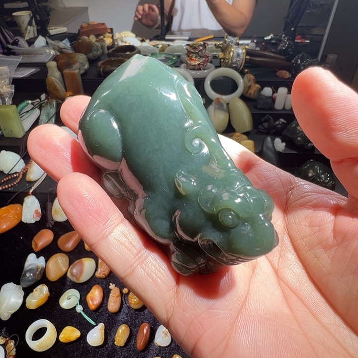 和田玉未镶嵌吊坠(不含链)