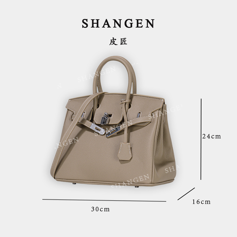 【尚恩CC】GQ-8813大-大象灰-轻奢时尚女士新款手提斜挎包