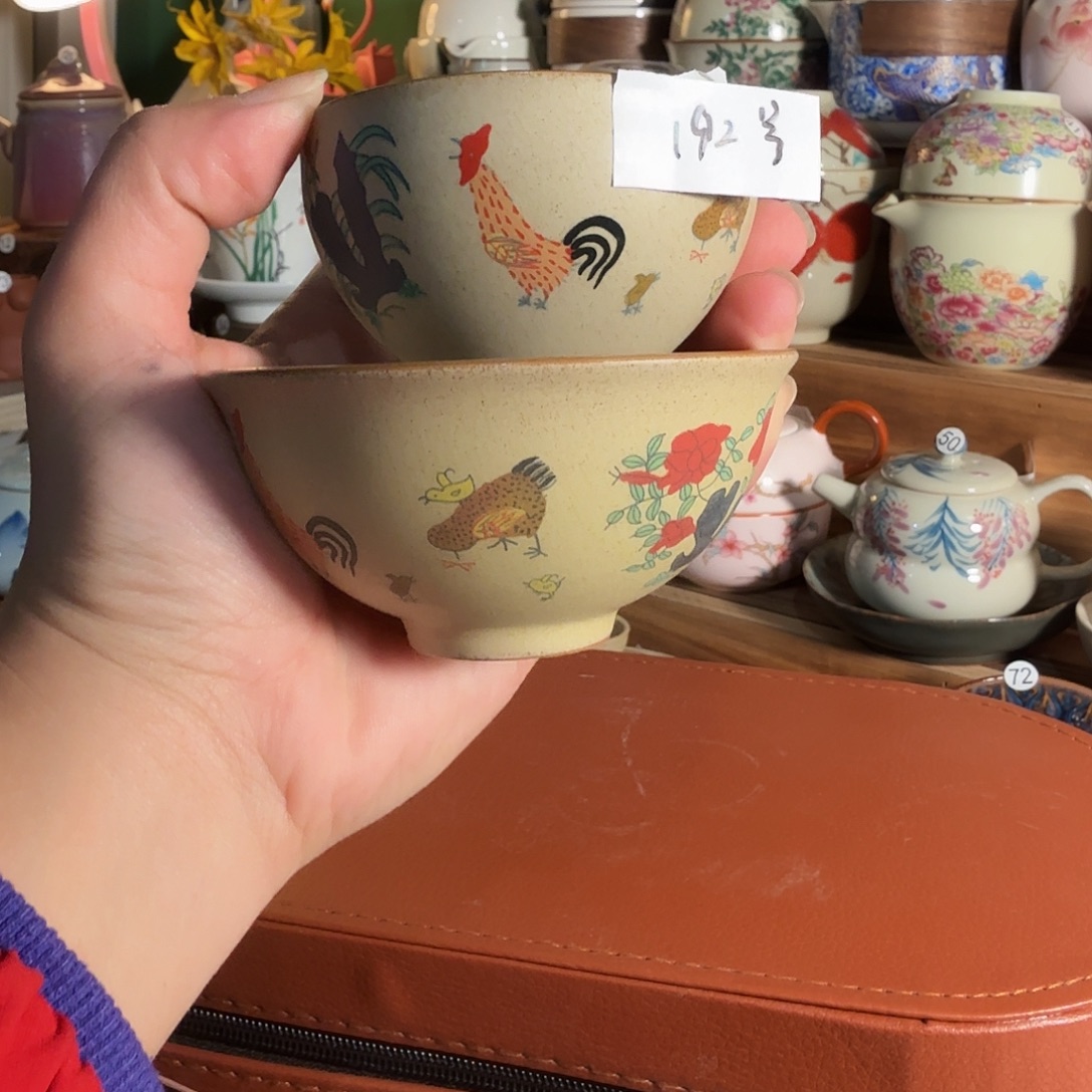 粗陶鸡缸杯情侣杯192号