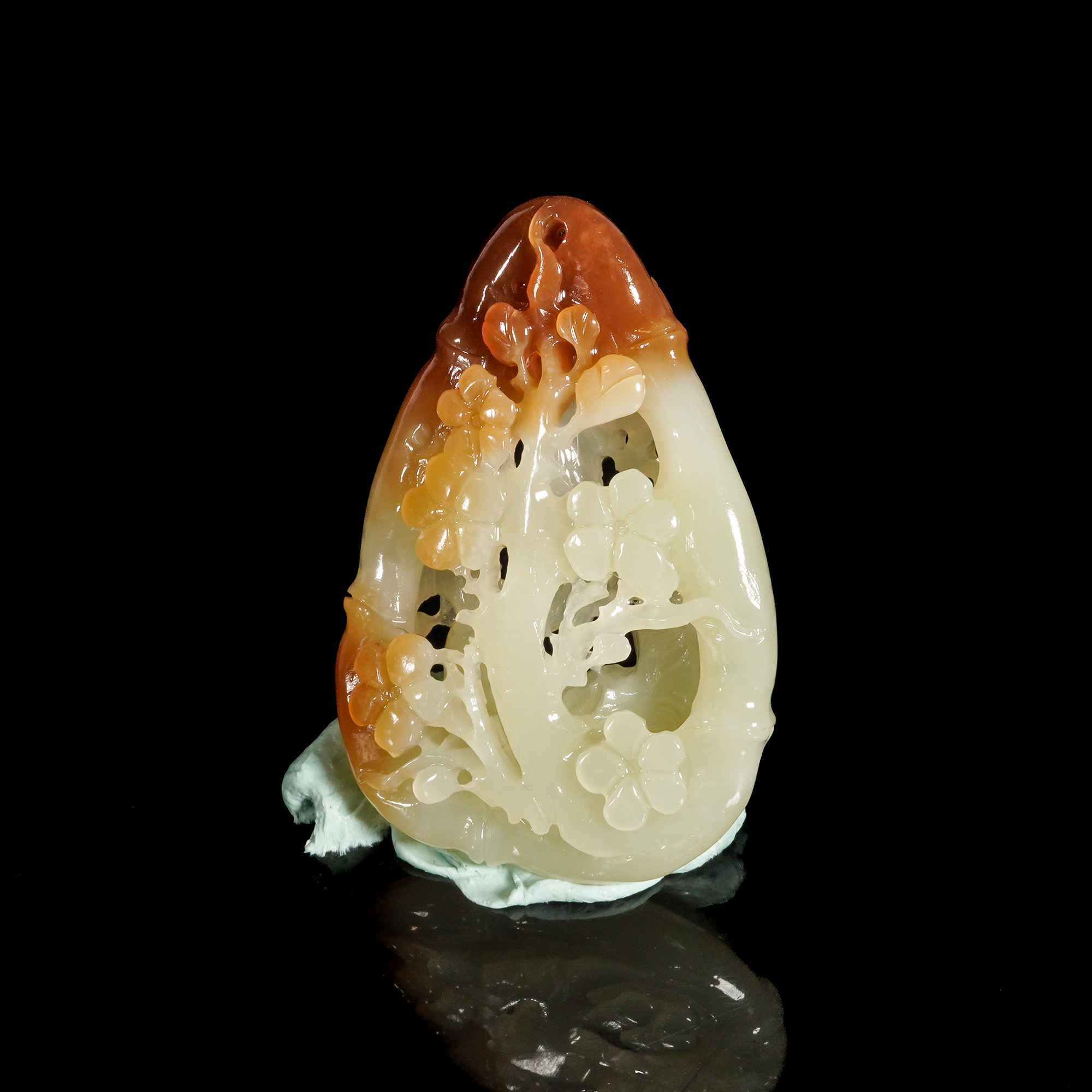 LOT.007和田玉花鸟佩/X4074