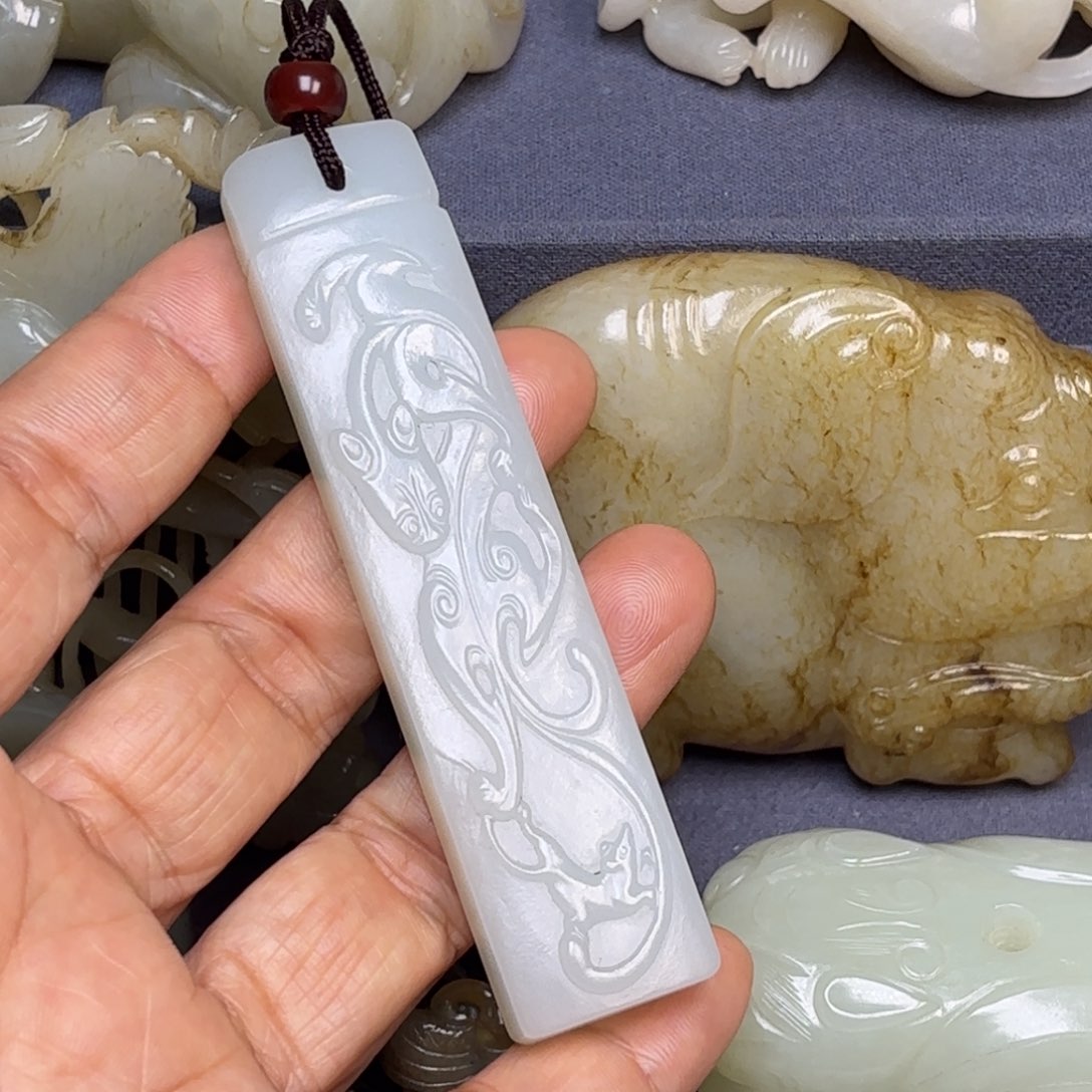 和田玉（糖玉）挂件未镶嵌老*