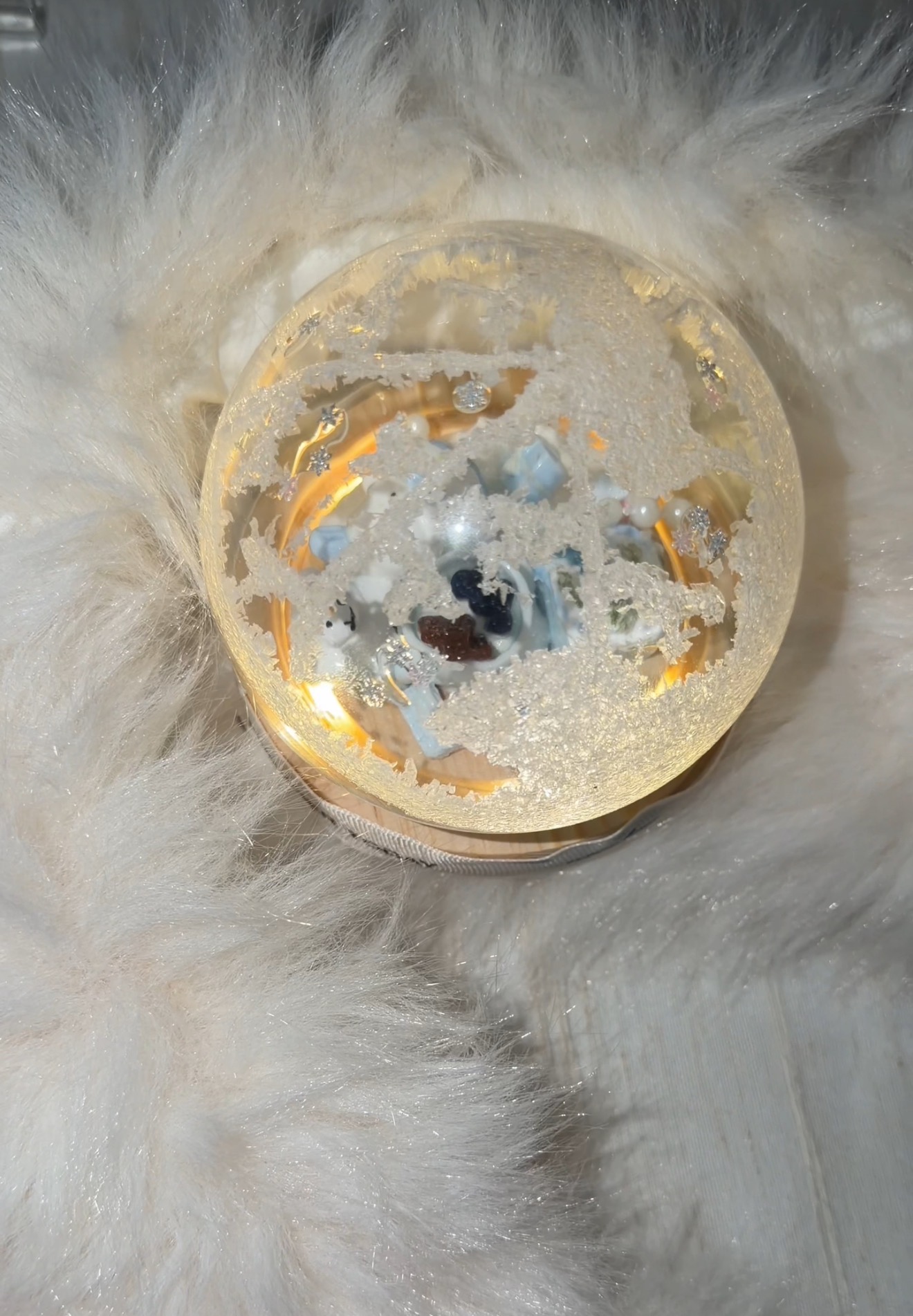 LY捏捏盲盒水晶球小夜灯创意摆件（盲盒不退不换）