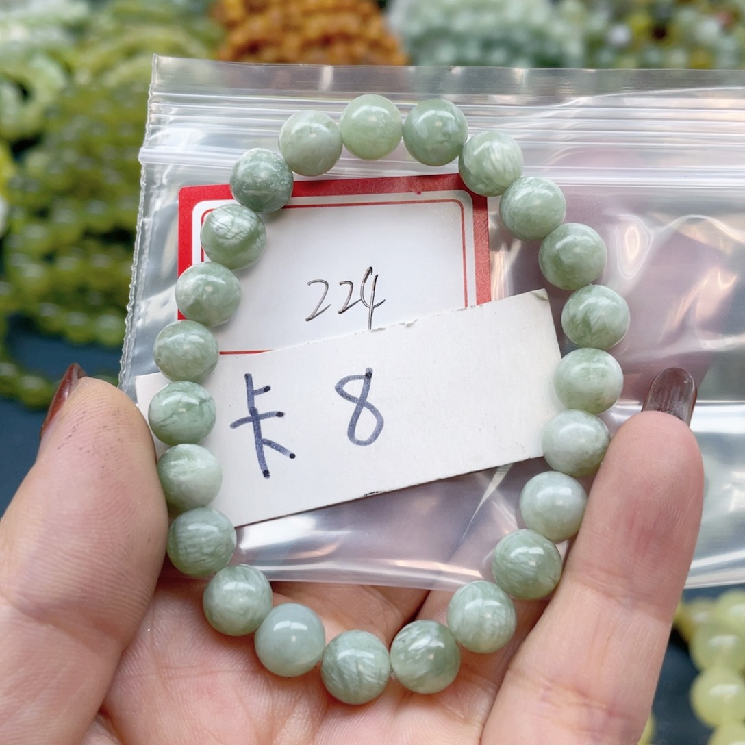 未镶嵌蛇纹石玉手串