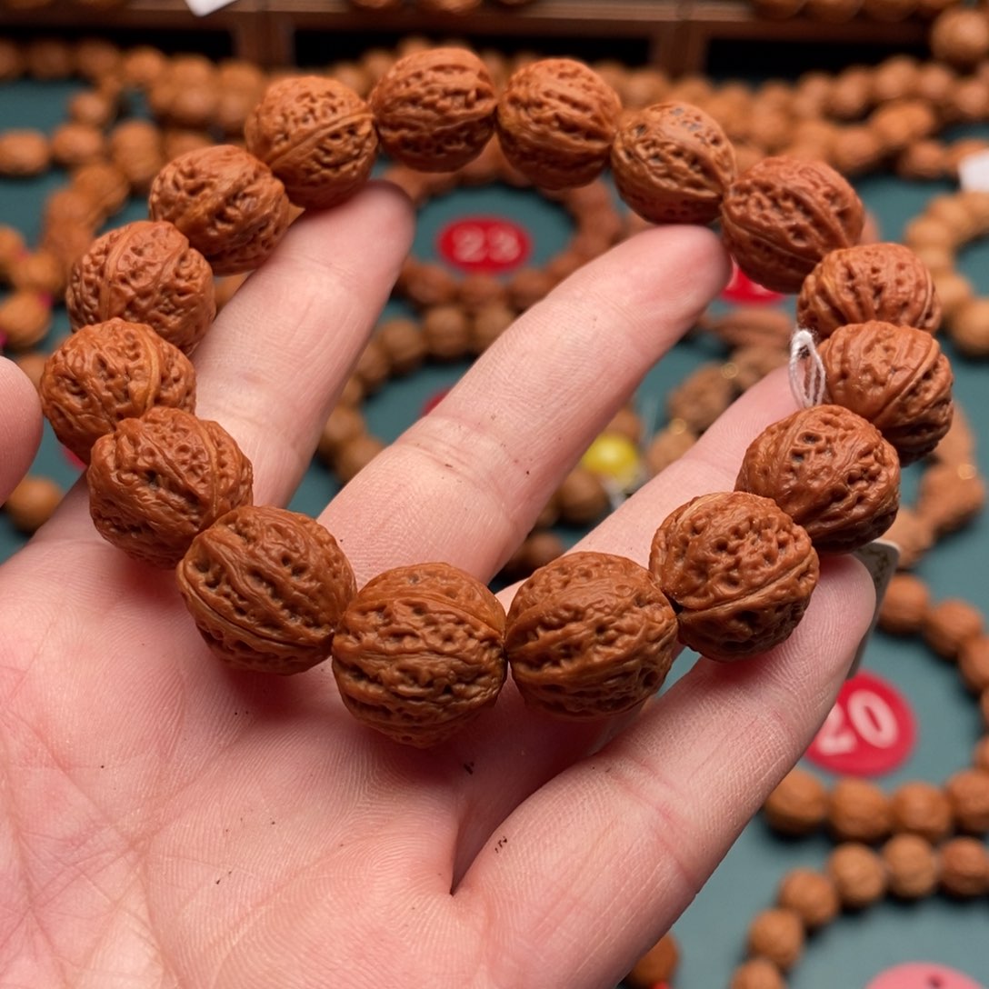 文玩核桃手串15尺寸八棱