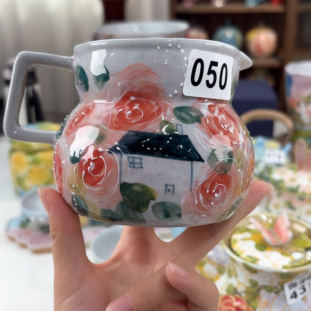 景德镇手绘高温釉下彩陶瓷茶具